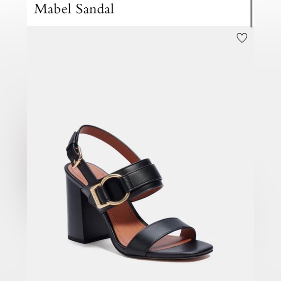 Coach Mabel Leather Sandal - Picture 1 of 8